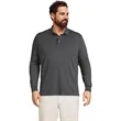 REPREVE® - Men's rPET Polyester Long Sleeve Polo | https://www.bestnamebadges.com