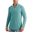 REPREVE® - Men's Quarter Zipper rPET Polyester Raglan Sleeve | https://www.bestnamebadges.com