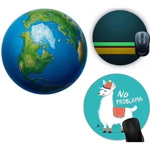 Full Color Sublimation Round Mouse Pads | https://www.bestnamebadges.com