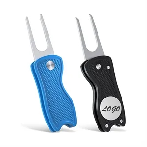 Foldable Golf Divot Repair Tool with Ball Marker