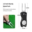 Foldable Golf Divot Repair Tool with Ball Marker | https://www.bestnamebadges.com