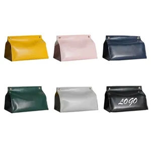 PU Paper Bag Facial Tissue Box Cover Holder