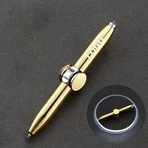 Fingertip Gyro LED Ballpoint Pen