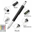 6 In 1 Metal Tool Pen Multi-Function Ruler | https://www.bestnamebadges.com