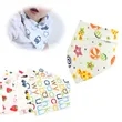 Cotton Triangle Baby Bib | https://www.bestnamebadges.com
