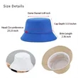 Portable Cotton Bucket Hat Fishing Cap | https://www.bestnamebadges.com