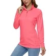 REPREVE® - Women's rPET Performance Quarter Zipper | https://www.bestnamebadges.com