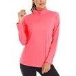 REPREVE® - Women's rPET Performance Quarter Zipper | https://www.bestnamebadges.com