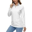 REPREVE® - Women's rPET Performance Quarter Zipper | https://www.bestnamebadges.com