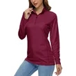 REPREVE® - Women's rPET Performance Quarter Zipper | https://www.bestnamebadges.com