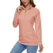 REPREVE® - Women's rPET Performance Quarter Zipper | https://www.bestnamebadges.com