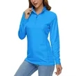 REPREVE® - Women's rPET Performance Quarter Zipper | https://www.bestnamebadges.com