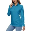 REPREVE® - Women's rPET Performance Quarter Zipper | https://www.bestnamebadges.com