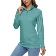 REPREVE® - Women's rPET Performance Quarter Zipper | https://www.bestnamebadges.com