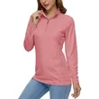REPREVE® - Women's rPET Performance Quarter Zipper | https://www.bestnamebadges.com