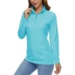 REPREVE® - Women's rPET Performance Quarter Zipper | https://www.bestnamebadges.com