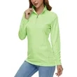 REPREVE® - Women's rPET Performance Quarter Zipper | https://www.bestnamebadges.com