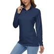 REPREVE® - Women's rPET Performance Quarter Zipper | https://www.bestnamebadges.com