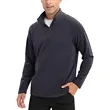 Men's rPET Quarter Zip Raglan Fleece Pullover, Antibacterial | https://www.bestnamebadges.com