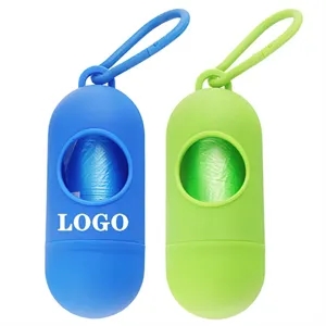 Portable Biodegradable Pill Pet Waste Garbage Bag Dispenser