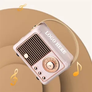 Mini Radio Shape Rechargeable Wireless Speaker Music Player