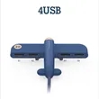 Multi Expansion 5V 0.5A USB Air Force One Data Extender Hub | https://www.bestnamebadges.com