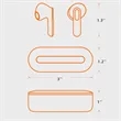 Touch Control TWS wireless Earbuds With Charging Case | https://www.bestnamebadges.com