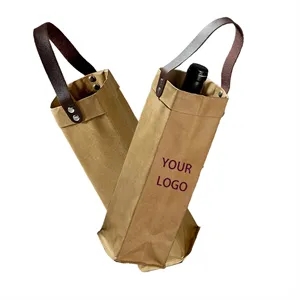 Washable Kraft Paper Red Wine Bag Gift