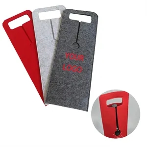 Red Wine Bag Felt Gift With Handle