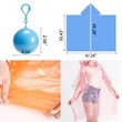 Portable Travel Trek Transparent Disposable Raincoat | https://www.bestnamebadges.com