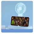 Mini USB Rechargeable Handheld Phone Holder Desk Fan | https://www.bestnamebadges.com