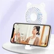 Mini USB Rechargeable Handheld Phone Holder Desk Fan | https://www.bestnamebadges.com