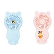 Mini USB Rechargeable Handheld Phone Holder Desk Fan | https://www.bestnamebadges.com