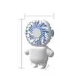 Mini USB Rechargeable Handheld Phone Holder Desk Fan | https://www.bestnamebadges.com
