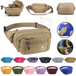 Large Capacity Waterproof Casual Bum Hip Waist Bag  | https://www.bestnamebadges.com