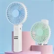 Mini USB Rechargeable foldable Handheld Desk Fan | https://www.bestnamebadges.com