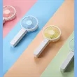Mini USB Rechargeable foldable Handheld Desk Fan | https://www.bestnamebadges.com