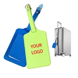 Leather Luggage Tag Boarding Pass Information Board