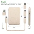 Wheat Straw Charging Line Multi-Connector Set Phone Holder | https://www.bestnamebadges.com