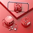 Square 3-In-1 Data Cable Portable Retractable Box | https://www.bestnamebadges.com