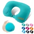 Tool Free U Shaped Inflatable Neck Pillow | https://www.bestnamebadges.com
