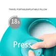 Tool Free U Shaped Inflatable Neck Pillow | https://www.bestnamebadges.com
