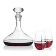 Stratford Decanter & Boston Stemless Wine | https://www.bestnamebadges.com
