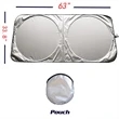 Car Windshield Sun Shade with Storage Pouch | https://www.bestnamebadges.com