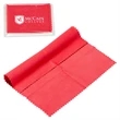 6- x 6- 220GSM Microfiber Cleaning Cloth in Clear PVC Case | https://www.bestnamebadges.com