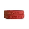 Custom Embossed Silicone Wristbands-H | https://www.bestnamebadges.com