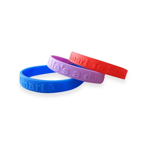 Embossed Silicone Wristbands-H
