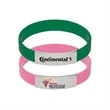 Metal Clip Silicon Wristbands | https://www.bestnamebadges.com