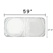 Collapsible Portable UV Protection Car Windshield Sunshade | https://www.bestnamebadges.com