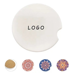 2.6" Custom Round Ceramic Coasters W/ Full Color Imprint